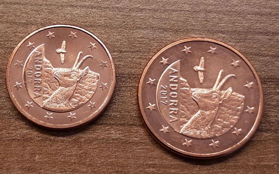 Mini set Andorra 2017 - 2c - 5c - SIN CIRCULAR - Imagen 1 de 1