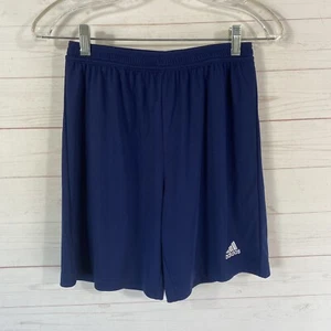 Adidas Boys Activewear Shorts Size Large Blue Drawstring Basketball Soccer New - Picture 1 of 10