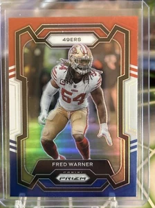2023 Prizm Football Red White & Blue Fred Warner San Francisco 49ers #270 - Imagen 1 de 2