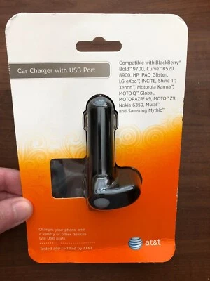 AT&T Car Charger With USB Port-Blackberry,Nokia,Motorla-BRAND NEW SEE PICTURES!! - Image 1 of 4