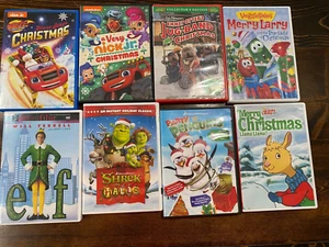 8 Christmas Holiday DVD's for Kids Bundle Lot Family Movie Night - Picture 1 of 10