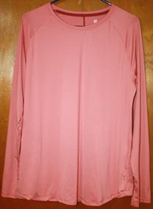 Champion Sports Tee Women's Sx XXL Peach LS Thumb Hole Silky Cool GUC - Picture 1 of 6