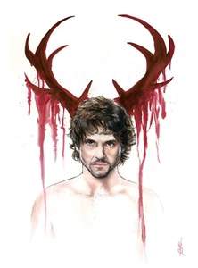 Hannibal NBC Painting Licensed Will Graham Signed - Picture 1 of 1