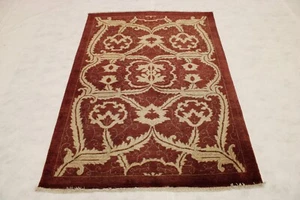 4'0" x 5'10" ft. Pakistani Chobi Vegetable Dye Hand Knotted Oriental Wool Rug - Picture 1 of 9