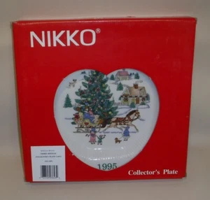 Nikko Christmastime ~ 1995 Collector's Plate ~ In Box ~" Jingle Bells" - Picture 1 of 4