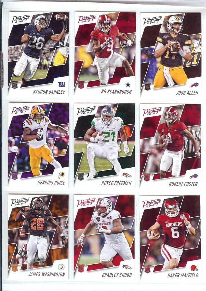 2018 PANINI PRESTIGE RETAIL ONLY RELEASE FOOTBALL ROOKIE RC YOU PICK PLAYER - Image 1 of 1