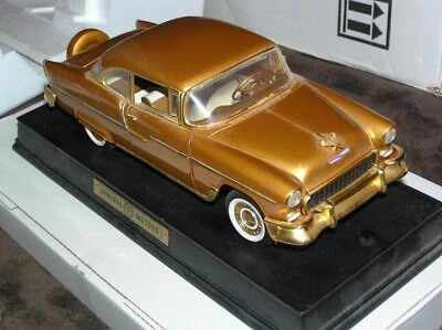 Franklin Mint 1955 Chevy Bel-air масштаб 1:24 ЗОЛОТОЙ с КОРОБОЧНЫМИ ДИСПЛЕЯМИ! CS - Изображение 1 из 4