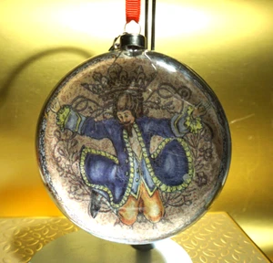 Pottery Barn 12 Días de Navidad Adorno de Vidrio 4" Día 10 Diez Señores Un Salto - Imagen 1 de 12