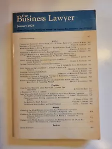 The Business Lawyer January 1978 Vol. 33, No. 2 - Picture 1 of 24