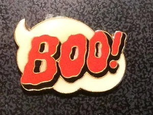 Lot of 2 BOO! Halloween Button Cover Ghost Festive Clothing Decor Vintage - Picture 1 of 3