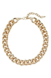 Nordstrom 130624 verkrustete Panzerkette Gold Halskette - Bild 1 von 2