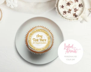 PERSONALISED Hen Birthday Wedding Party Cupcake Edible Toppers Cake Dunkley - Picture 1 of 3