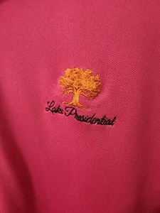 Donald Ross Lake Presidential Golf Course Medium Mens Pink Embroidered Polo - Picture 1 of 11