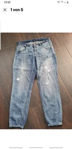 Damen Jeans von Cream mit Perlen 42/44 blau - Bild 1 von 5