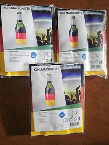 3x Kühlmanschette Sektkühler Flaschenkühler Weinkühler Deutschland  EM WM Sport  - Bild 1 von 3