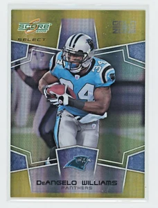 DEANGELO WILLIAMS 2008 SCORE SELECT - GOLD ZONE 49/50 #42 PANTHERS - Picture 1 of 2