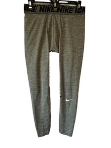 NIKE PRO DRI-FIT Compression grau Herren L 3/4 Leggings Training Gym - Bild 1 von 3