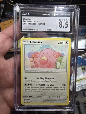 CGC NM/Mint 8.5 Chansey 152/214 Sun & Moon Lost Thunder 2018 Pokémon  - Image 1 of 2