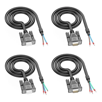 Cable serie DB9pin RS485 con terminales para comunicación PLC y transferencia de datos - Imagen 1 de 4