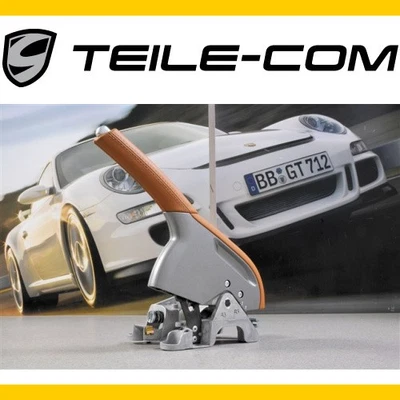 NEUF+OR. Porsche 911 997 Boxster/Cayman 987 levier de frein a main cuir mar - Photo 1/3