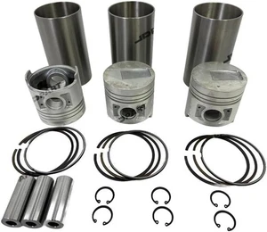 Brand-new S3Q Piston + Piston Rings+ Liner Overhaul Rebuild Kit For Mitsubishi - Picture 1 of 4