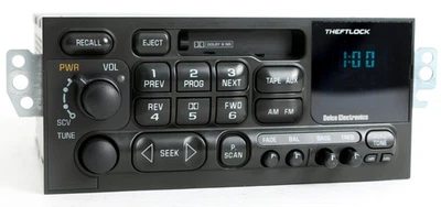 Radio de coche GM Delco Chevy S10 1995-02 AM FM reproductor de casete número de pieza 09383831 Foto 1 de 4