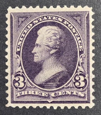 brimar: Scott #268 de Estados Unidos como nuevo (MNH, OG, VF-XF) JACKSON 3¢, NH, centrado, SCV $175 Foto 1 de 4