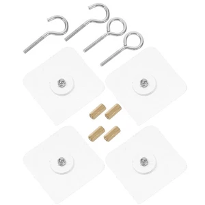 4 Pcs Heavy Duty Ceiling Hooks For Hanging Plants Self-adhesive - Picture 1 of 12