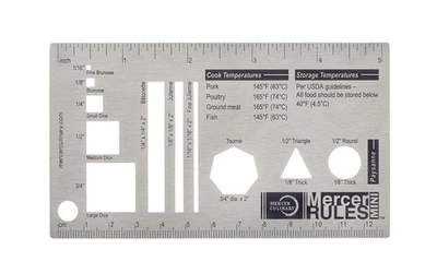 Mercer Culinary Mini Stainless Steel Kitchen Reference Tool For Chefs - Image 1 of 4