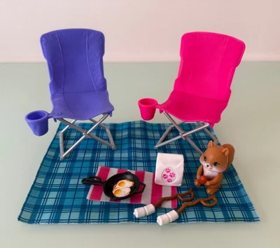 Mattel 2019 Barbie Dream Camper 9 piece replacement parts - CAMPING NECESSITIES - Image 1 of 4