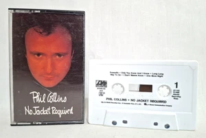 Vintage 1985 Original Phil Collins No Jacket Required Cassette Tape Contemporary - Picture 1 of 8