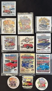 1990-02 Daytona Speedway Turkey Run Lot of 10 Plaques 2 Buttons & 1 Magnet New - Picture 1 of 5