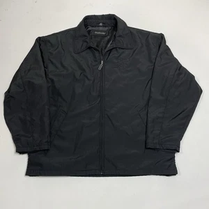 Vintage Merrill Lynch Jacket Mens XL Black Dunbrooke Metro Bull Wall Street - Picture 1 of 17