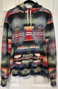Polo Ralph Lauren Aztec Hoodie Mens Size Small Southwestern Pullover Native S - Picture 1 of 17