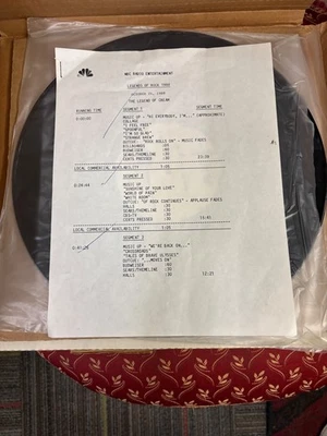 LEGENDS OF ROCK 1988 Cream pt 1 & 2 DJ radio show + sheets NBC RADIO 2 LP - Image 1 of 4