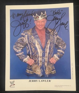 JERRY “THE KING" LAWLER HAND SIGNED & PERSONALIZED AUTOGRAPHED 8 X 10 Photo - Picture 1 of 3