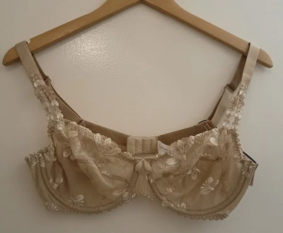 Primadonna Belleville Wired And Unpadded Balcony Beige Bra UK Size 38B - Image 1 of 4