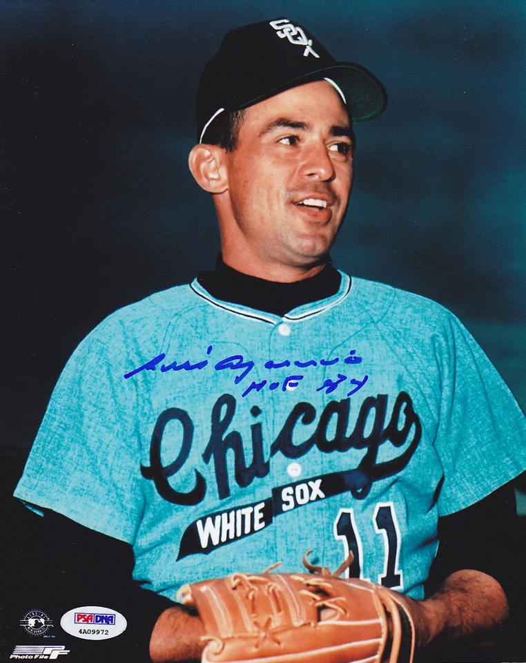 Luis Aparicio SIGNED 8x10 Photo + HOF 84 White Sox ITP PSA/DNA AUTOGRAPHED - Image 1 of 1