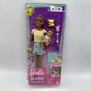Barbie Skipper Babysitters Inc Brunette Doll With Baby Figure Accessories HJY31 - Picture 1 of 11