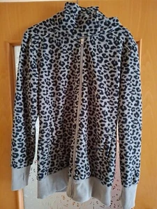 Bonprix Fliesjacke Leopardenmuster schwarz/grau mitvReißverschluß, 2... - Bild 1 von 4