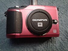 Olympus PEN E-PL2 12.3MP Digital Camera Body Only w/Box Excellent++ Red