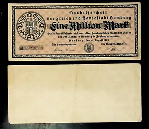 1923 Alemania Hamburgo billete de 1 millón/1.000.000 marcos - Imagen 1 de 2
