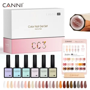 CANNI Hema Free Nail Gel Polish UV LED soak off Manicure Nail Gel Kit CC3 - Picture 1 of 47
