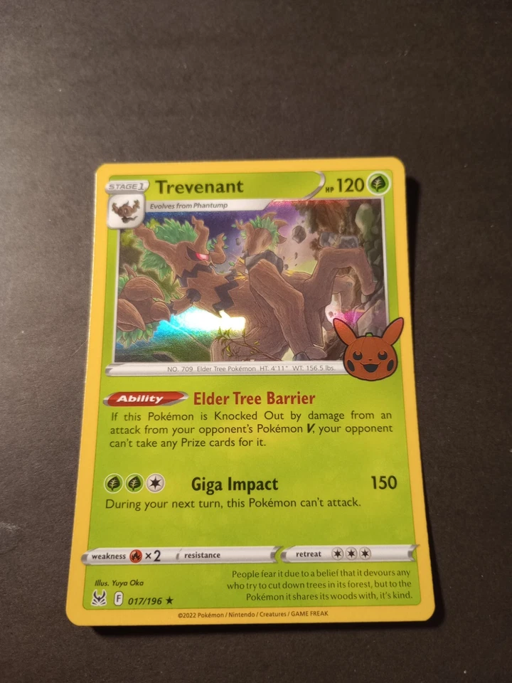 Pokemon Trevenant Trick Or Trade Holo Rare Card 017/196 NM - Image 1 of 1
