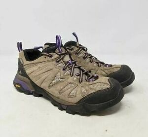 Merrell Capra Hiking Shoes Women's 6.5 Brown Black J32452 Low Top Lace Up Mesh 