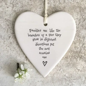 East of India porcelain hanging heart families are like the branches 4203 - Picture 1 of 1