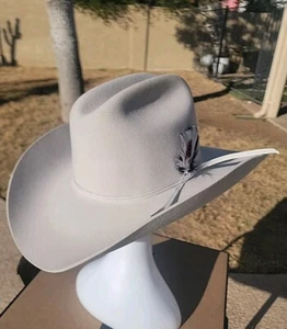 Rodeo King 7 1/4 7X Beaver Quality Crystal W/ Box Cowboy Hat Vintage - Picture 1 of 18