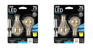 2 Pack Feit A15 E17 (Intermediate) Filament LED Bulb Daylight 75 Watt - Picture 1 of 1