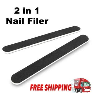 NAIL EMERY BOARD FILE BUFFER - DOUBLE SIDED - SALON PEDICURE MANICURE - Picture 1 of 5