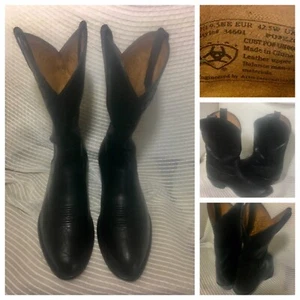 Ariat Sedona Western Cowboy Boots 34601 Men's 9.5 EE Wide Black Leather - Picture 1 of 11